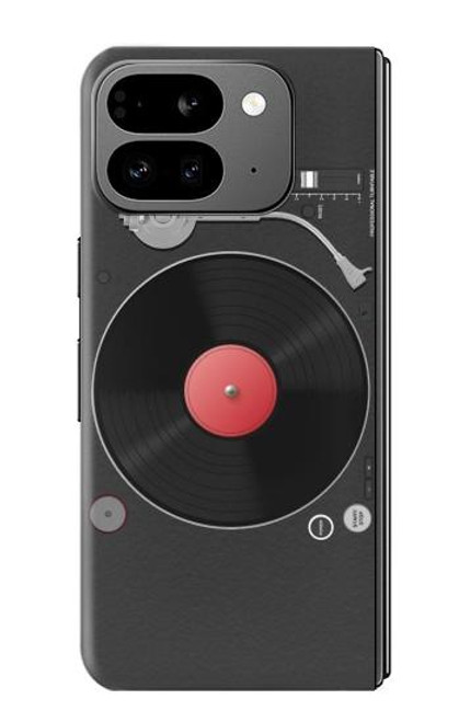 S3952 Graphique de tourne-disque vinyle tourne-disque Etui Coque Housse pour Google Pixel 9 Pro Fold