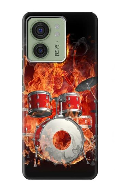 S1431 crâne de tambour Etui Coque Housse pour Motorola Edge (2023), Edge 40 S1431 crâne de tambour Etui Coque Housse pour Motorola Edge (2023), Edge 40