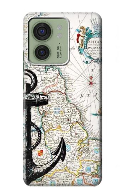 S1962 Graphique nautique Etui Coque Housse pour Motorola Edge (2023), Edge 40