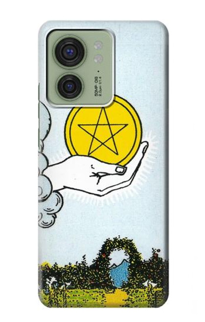 S3722 Carte de tarot Pièces de l'As des Pentacles Etui Coque Housse pour Motorola Edge (2023), Edge 40