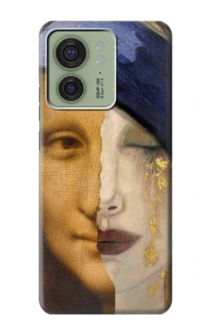 S3853 La Joconde Gustav Klimt Vermeer Etui Coque Housse pour Motorola Edge (2023), Edge 40