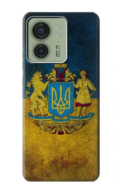 S3858 Drapeau de l'Ukraine Etui Coque Housse pour Motorola Edge (2023), Edge 40