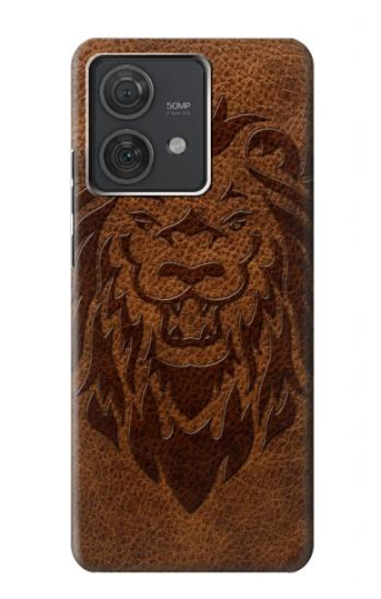 S2529 Leo Zodiaque Zodiaque marron Impression graphique Etui Coque Housse pour Motorola Edge 40 Neo