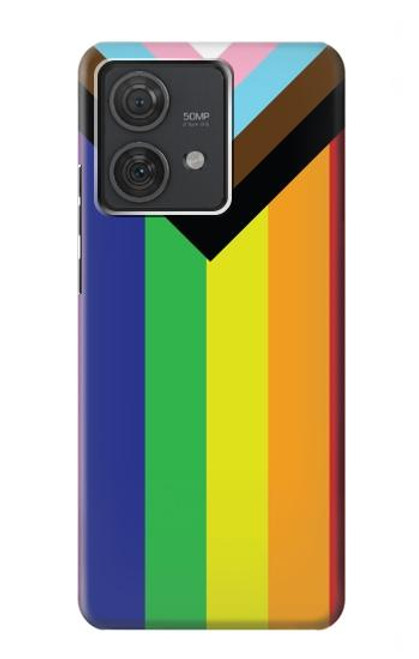 S3846 Drapeau de fierté LGBT Etui Coque Housse pour Motorola Edge 40 Neo