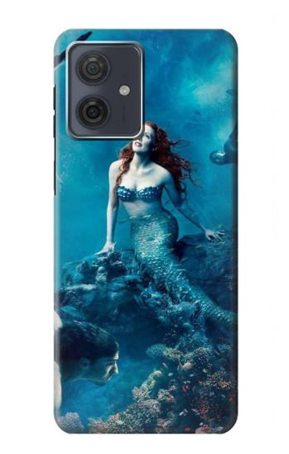 S0899 Sirène Etui Coque Housse pour Motorola Moto G54