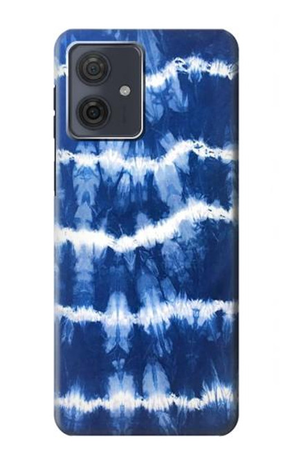 S3671 Tie Dye bleu Etui Coque Housse pour Motorola Moto G54