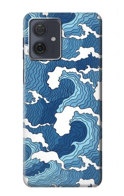 S3751 Modèle de vague Etui Coque Housse pour Motorola Moto G54