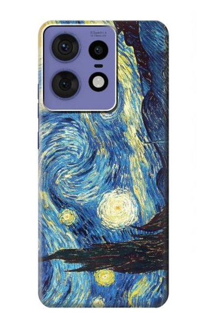 S0213 Van Gogh Starry Nights Etui Coque Housse pour Motorola Edge 50 Pro