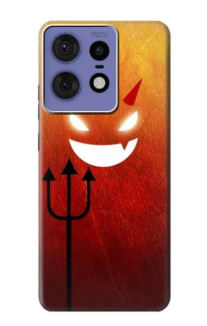 S2454 Rouge mignon petit diable Dessin animé Etui Coque Housse pour Motorola Edge 50 Pro