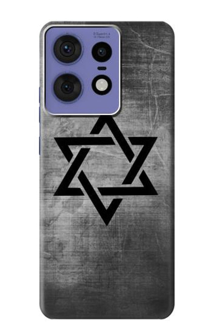 S3107 Judaïsme étoile de David Symbole Etui Coque Housse pour Motorola Edge 50 Pro