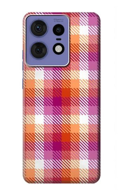 S3941 Plaid drapeau de la fierté lesbienne LGBT Etui Coque Housse pour Motorola Edge 50 Pro