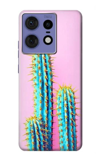 S3673 Cactus Etui Coque Housse pour Motorola Edge 50 Fusion