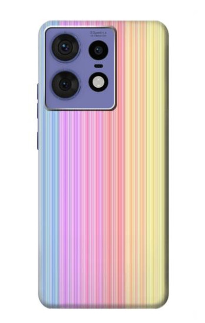 S3849 Couleurs verticales colorées Etui Coque Housse pour Motorola Edge 50 Fusion