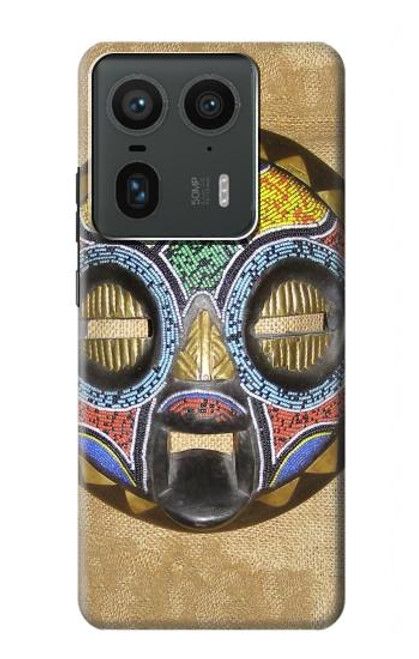 S0965 Masque africain Baluba Etui Coque Housse pour Motorola Edge 50 Ultra