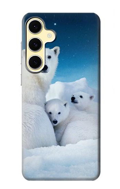 S0285 Ours polaire Etui Coque Housse pour Samsung Galaxy S24 FE