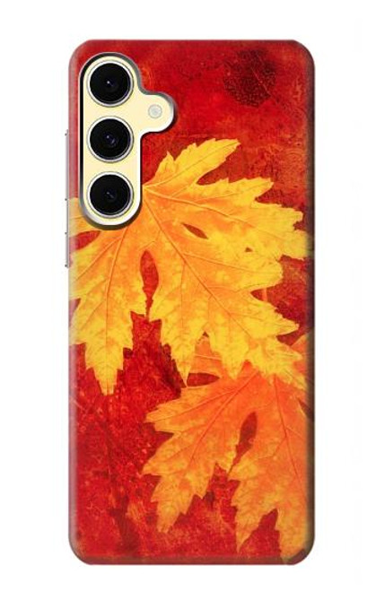 S0479 feuille d'érable Etui Coque Housse pour Samsung Galaxy S24 FE