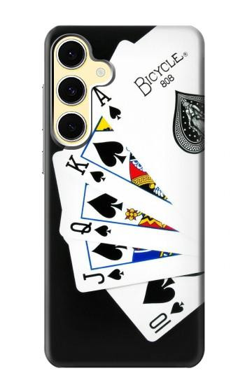 S1078 Poker Royal Flush droite Etui Coque Housse pour Samsung Galaxy S24 FE