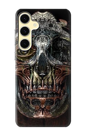 S1685 Crâne Steampunk Etui Coque Housse pour Samsung Galaxy S24 FE