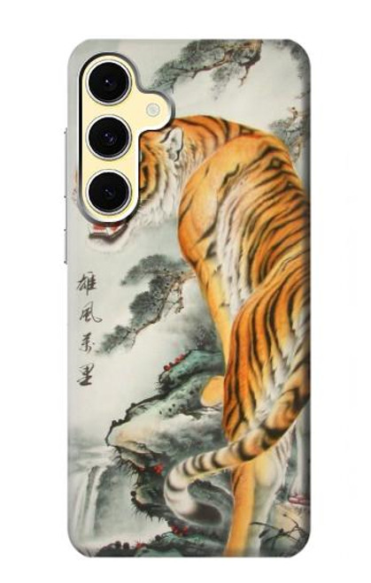 S1934 Peinture Tigre chinois Etui Coque Housse pour Samsung Galaxy S24 FE