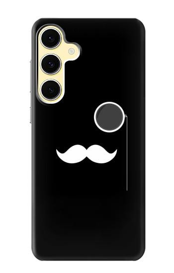 S1946 Sir Mustache Minimalisme Etui Coque Housse pour Samsung Galaxy S24 FE