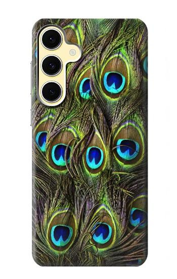 S1965 Paon Plume Etui Coque Housse pour Samsung Galaxy S24 FE