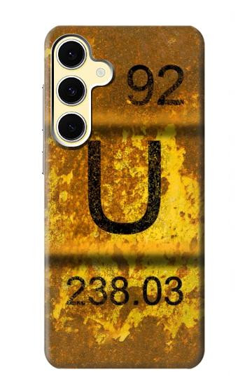 S2447 Vieux nucléaire d'uranium Rusty déchets Baril Etui Coque Housse pour Samsung Galaxy S24 FE