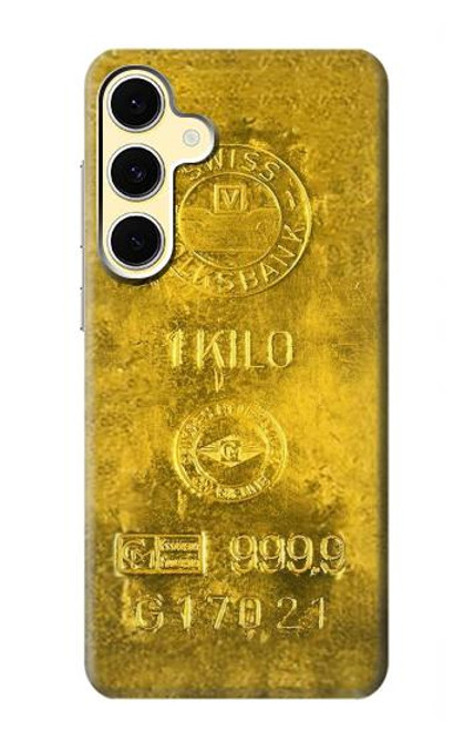 S2618 Un Kilo Lingot d'or Etui Coque Housse pour Samsung Galaxy S24 FE
