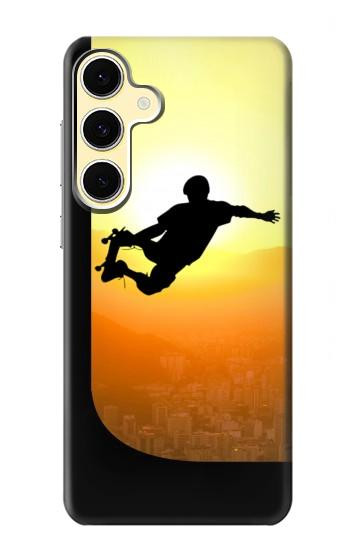 S2676 Extreme Skate-board Coucher de soleil Etui Coque Housse pour Samsung Galaxy S24 FE