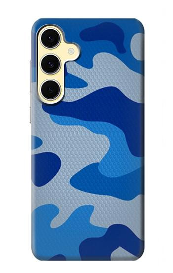 S2958 Armée Bleu Camo Camouflage Etui Coque Housse pour Samsung Galaxy S24 FE