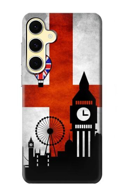 S2979 Angleterre Football Football Etui Coque Housse pour Samsung Galaxy S24 FE