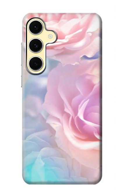 S3050 Pastel Fleurs millésimé Etui Coque Housse pour Samsung Galaxy S24 FE