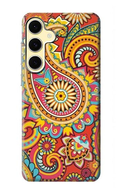 S3402 Floral Paisley Seamless Etui Coque Housse pour Samsung Galaxy S24 FE