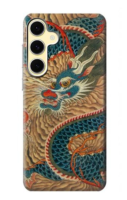 S3541 Peinture Dragon Nuage Etui Coque Housse pour Samsung Galaxy S24 FE