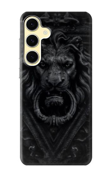 S3619 Lion noir gothique Etui Coque Housse pour Samsung Galaxy S24 FE