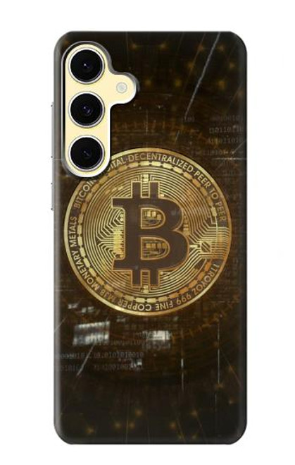 S3798 Crypto-monnaie Bitcoin Etui Coque Housse pour Samsung Galaxy S24 FE