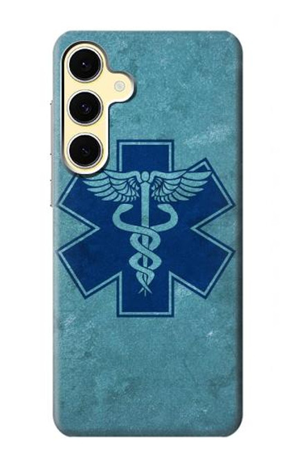 S3824 Symbole Médical Caducée Etui Coque Housse pour Samsung Galaxy S24 FE