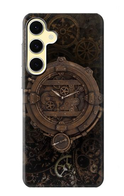S3902 Horloge Steampunk Etui Coque Housse pour Samsung Galaxy S24 FE