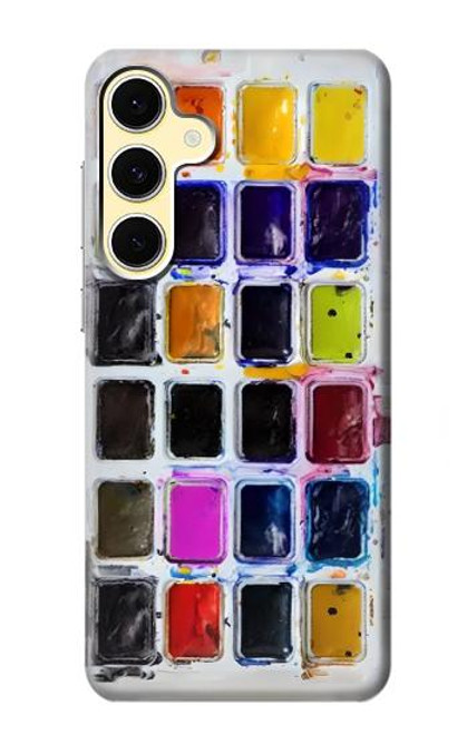 S3956 Graphique de boîte à palette aquarelle Etui Coque Housse pour Samsung Galaxy S24 FE