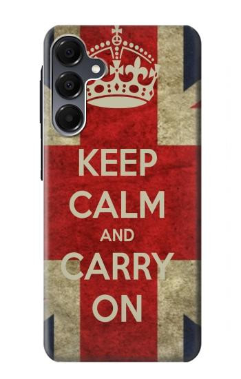 S0674 Garder le calme et continuer Etui Coque Housse pour Samsung Galaxy A16 5G