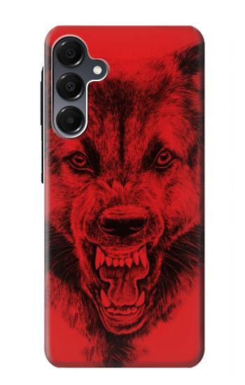 S1090 Rouge Loup Etui Coque Housse pour Samsung Galaxy A16 5G