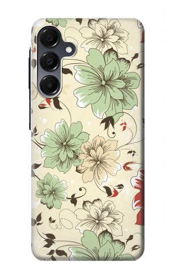 S2179 Motif Fleur Floral Art Millésime Etui Coque Housse pour Samsung Galaxy A16 5G