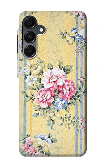 S2229 Fleurs millésimé Etui Coque Housse pour Samsung Galaxy A16 5G