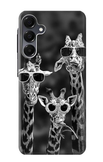S2327 Girafes avec lunettes de soleil Etui Coque Housse pour Samsung Galaxy A16 5G