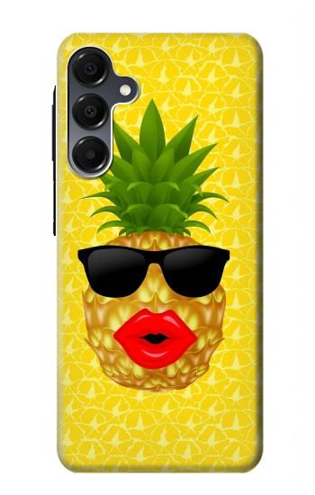 S2443 Baiser drôle d'ananas Lunettes de soleil Etui Coque Housse pour Samsung Galaxy A16 5G
