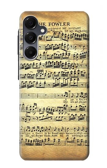 S2667 Fowler Mozart Partitions Etui Coque Housse pour Samsung Galaxy A16 5G