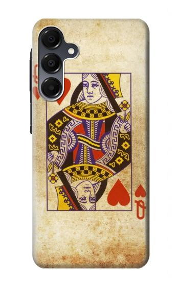S2833 Poker Carte Coeurs Reine Etui Coque Housse pour Samsung Galaxy A16 5G