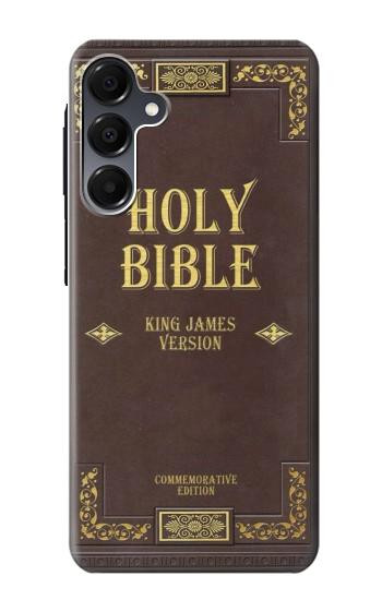 S2889 Holy Bible King James Version Couverture Etui Coque Housse pour Samsung Galaxy A16 5G