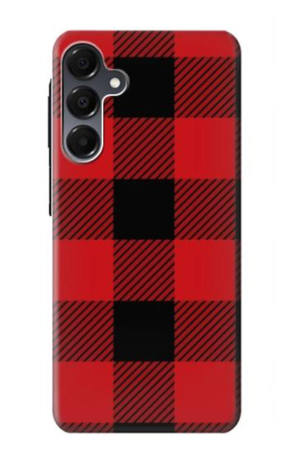 S2931 Rouge Buffle motif de vérification Etui Coque Housse pour Samsung Galaxy A16 5G
