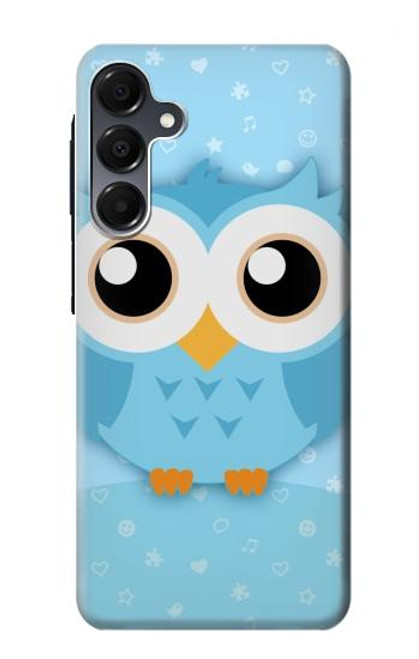 S3029 Bleu mignon Chouette Etui Coque Housse pour Samsung Galaxy A16 5G S3029 Bleu mignon Chouette Etui Coque Housse pour Samsung Galaxy A16 5G