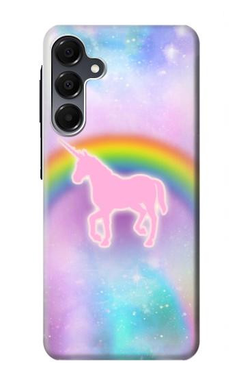 S3070 Arc en ciel pastel ciel Licorne Etui Coque Housse pour Samsung Galaxy A16 5G